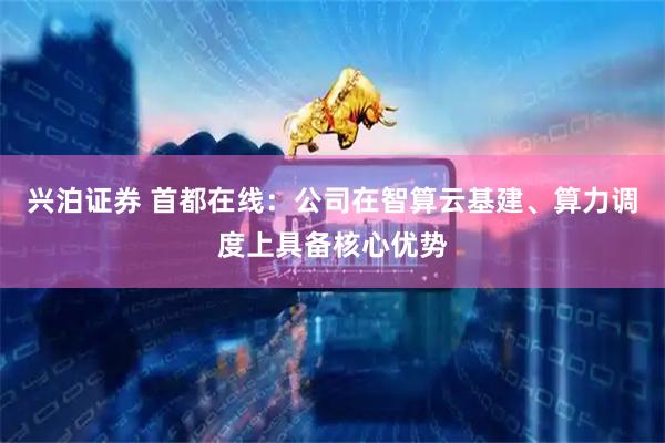 兴泊证券 首都在线：公司在智算云基建、算力调度上具备核心优势