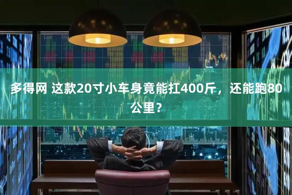 多得网 这款20寸小车身竟能扛400斤，还能跑80公里？